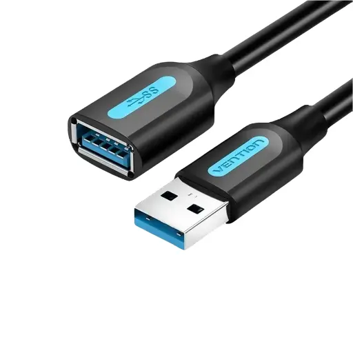 [0005130] VENTION CBHBJ USB 3.0 Male to USB Female Extension Cable 5 m Black PVC Type