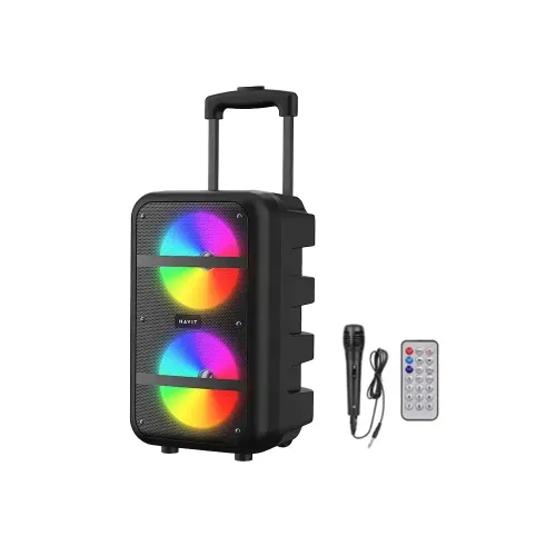 HAVIT SQ116BT Bluetooth Portable Trolley Speaker with Microphone