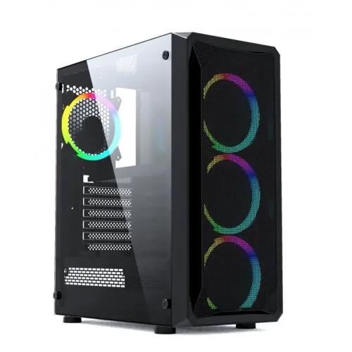 [0000320] MaxGreen JX188-9 Mid-Tower RGB ATX Gaming Case