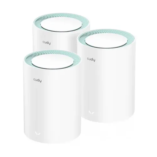 [0005397] Cudy M1300 AC1200 Dual Band Gigabit Mesh Router (3 Pack)
