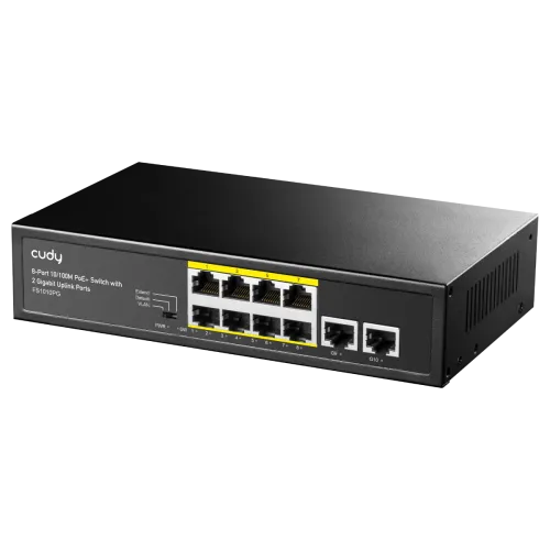 [0005449] Cudy FS1010PG 8 Port PoE+ Switch with 2 Uplink Ports