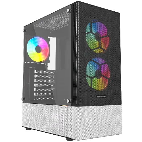 [0000343] MaxGreen 833 Mid-Tower ARGB ATX Gaming Case