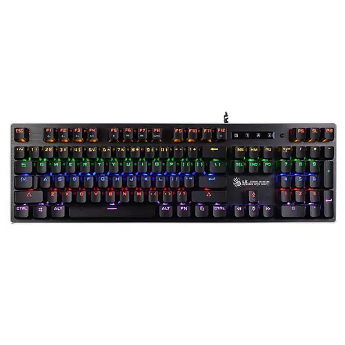 [0000035] A4TECH Bloody B760 USB Full Light Strike Neon Backlit Gaming Keyboard Gray 