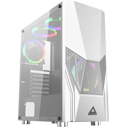 [0000346] Montech Fighter 500 White ATX Mid Tower Gaming Case