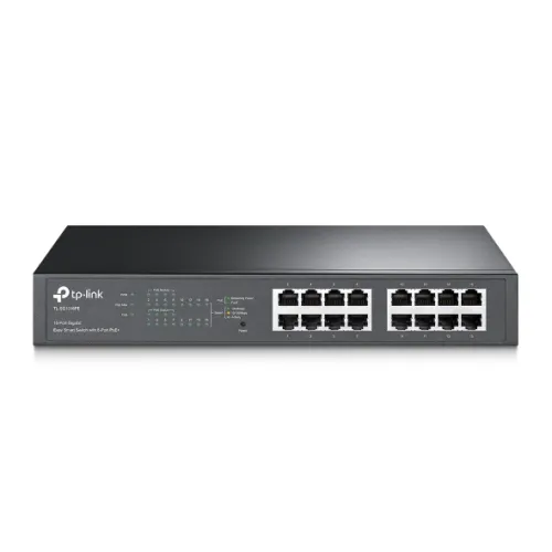[05991] TP-Link TL-SG1016PE 16-Port Gigabit Easy Smart PoE Switch with 8-Port PoE+