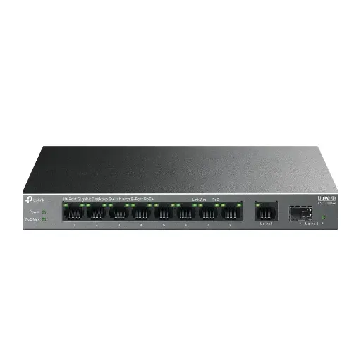 [05820] TP-LINK 10-Port Gigabit Desktop Switch with 8-Port PoE+ (LS1210GP)