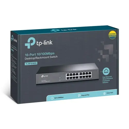 [0005682] TP-Link TL-SF1016DS 16 Port Rack Mount Metal Body Switch