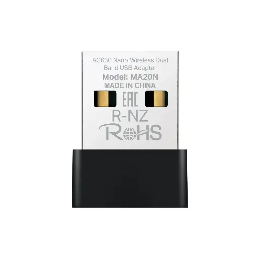 [0005760] Mercusys AC650 Nano Wireless Dual Band USB Adapter (MA20N)