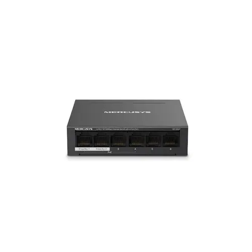 [0005767]  Mercusys MS106LP 6-Port 10/100Mbps Desktop Switch with 4-Port PoE+