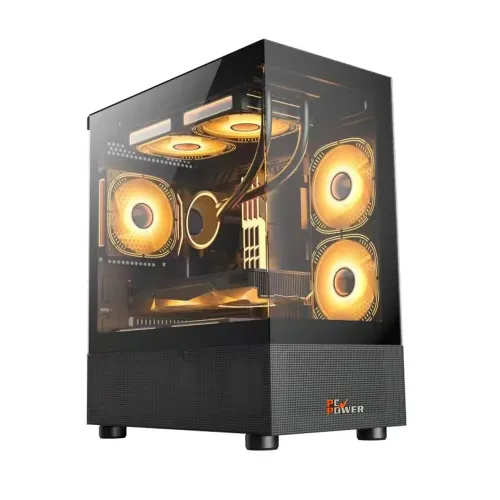 [0000362] PC Power PG-H30 BK Sea View M-ATX Mid Tower Gaming Casing
