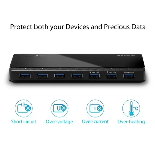 [0005790] TP-Link UH700 USB 3.0 7-Port Hub
