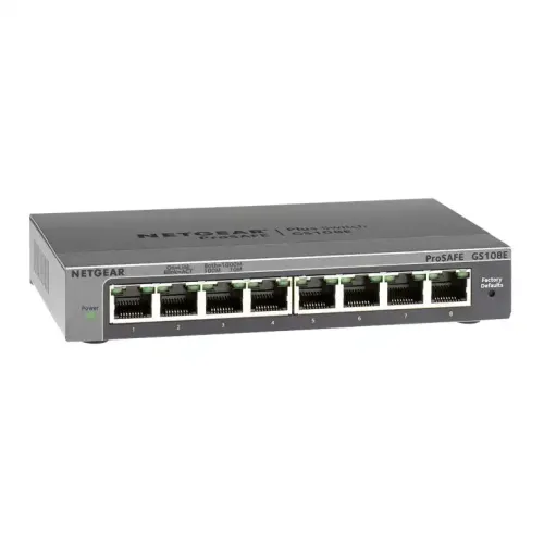 [04525] Netgear GS108E 8-Port Gigabit Plus Managed Desktop Switch