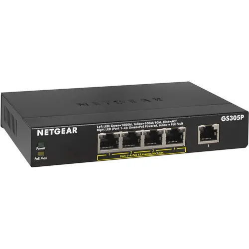 [0005875] Netgear GS305P 5-Port Gigabit Desktop Switch