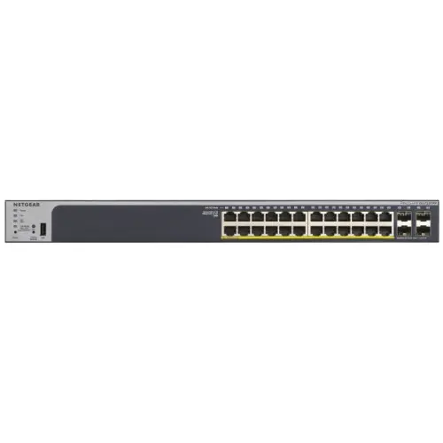 [0005889] Netgear GS728TP 24 + 4 SFP Port Pro Safe Gigabit PoE Manage Switch