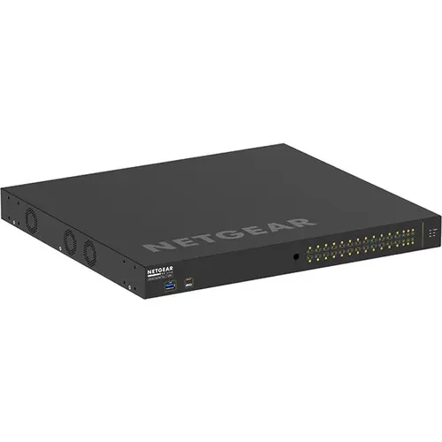 [0005893] Netgear AV Line M4250 GSM4230PX 24-Port Gigabit PoE+ Compliant Managed Network Switch with SFP+ (480W)