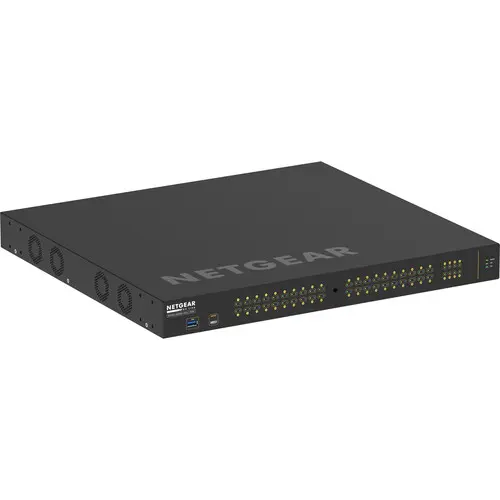 [0005898] Netgear AV Line M4250 GSM4248PX 40-Port Gigabit PoE+ Compliant Managed AV Switch with SFP+ (960W)