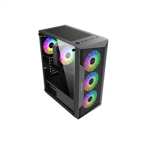 [0000373] Power Train PT-A801B ATX Gaming Case