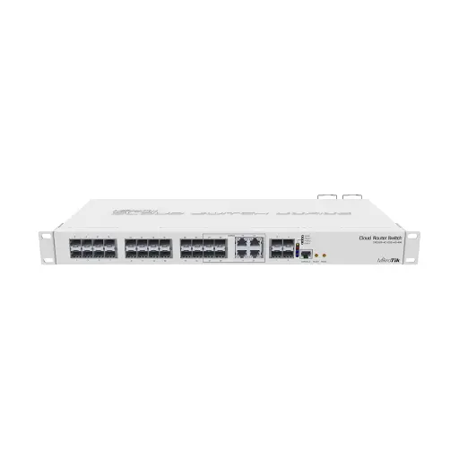 [0005951] Mikrotik CRS328-4C-20S-4S+RM 28 Port (20 Port SFP, 4 Port SFP+ & 4 Port Combo Gigabit SFP) Managed Smart Cloud Switch