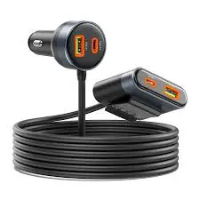 [04633] ORICO CC-98AC 98W 4-Ports Car Back Seat Charger 