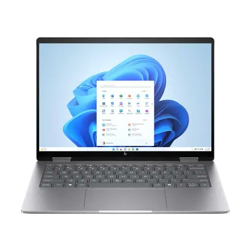[03298] HP Envy X360 Convertible 14-fc0121TU Core Ultra 7 155U 16GB RAM 1TB SSD 14 Inch WUXGA Touch Display Meteor silver Laptop# A0MV5PA#UUF  