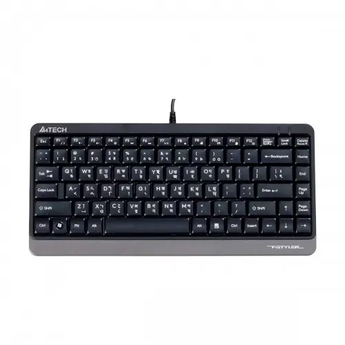 [0000038] A4TECH FK11 USB Mini Keyboard With Bangla Black 