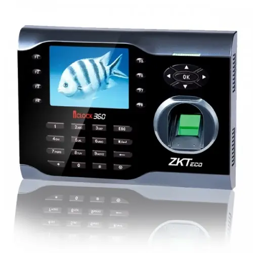 [0006126] ZKTeco iClock 360 Fingerprint Time Attendance Terminal with Adapter