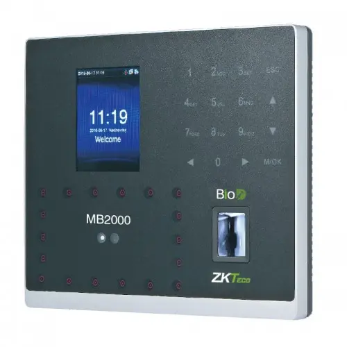 [07546] ZKTeco MB2000 Multi-biometric Time Attendance Terminal and Access Control with Adapter