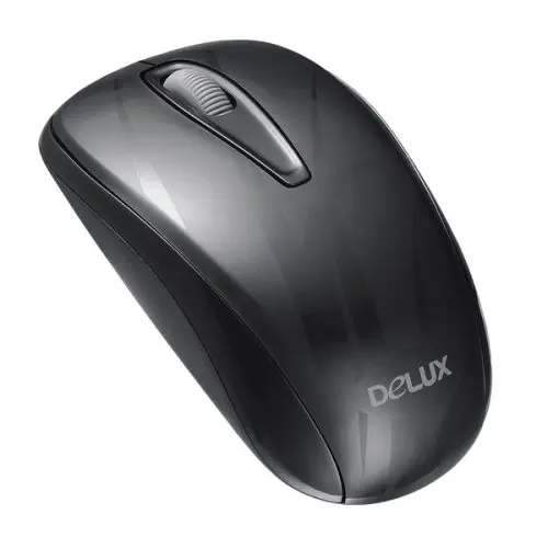 [0000421] Delux M107GX Wireless Mouse Black 