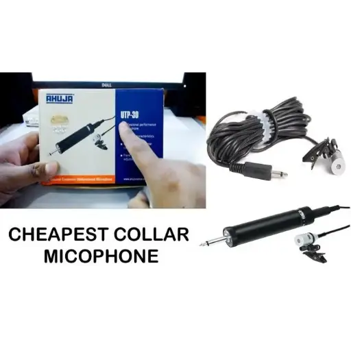 [00856] Ahuja UTP-30 Unidirectional Condenser Tie-Clip Microphone  