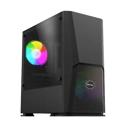 [0000422] Value Top VT-B703 Mid Tower Black M-ATX Gaming Casing