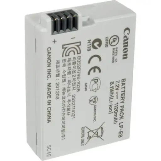 [0006494] Canon LP-E8 Rechargeable Lithium-Ion Battery Pack
