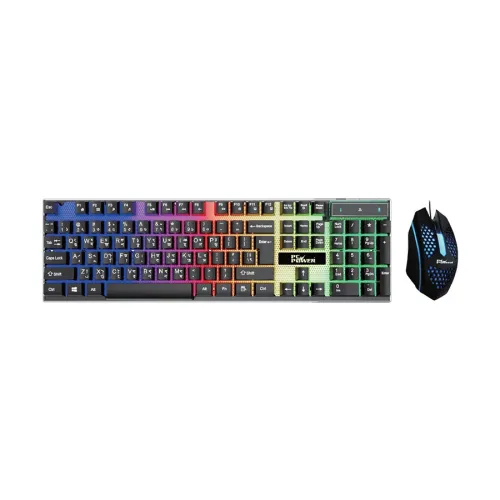 [0014025] PC Power PGC801TA01 RGB Wired Gaming Keyboard Mouse Combo with Bangla 