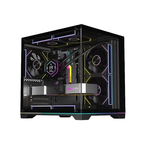 PC Power Darkion 5 ARGB Infinity Fans Gaming Case Black 