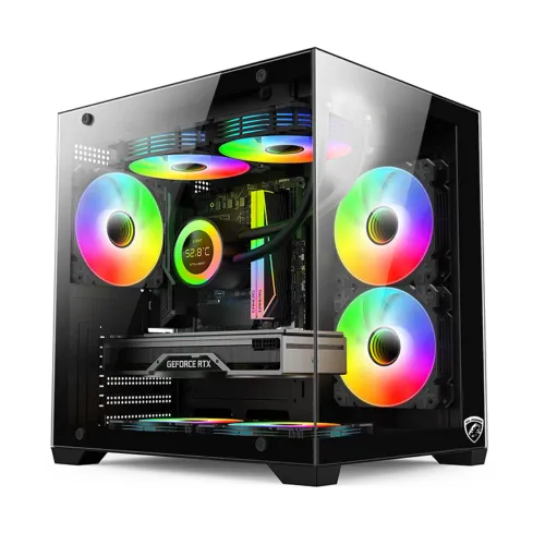 PC Power ICEBOX X2  mATX Mid Tower Gaming Casing 