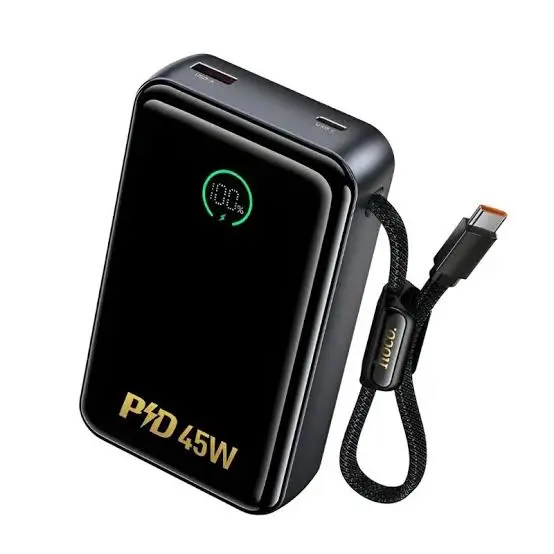 Hoco Q54 Shine PD45W Power Bank with Cable - 20000mAh