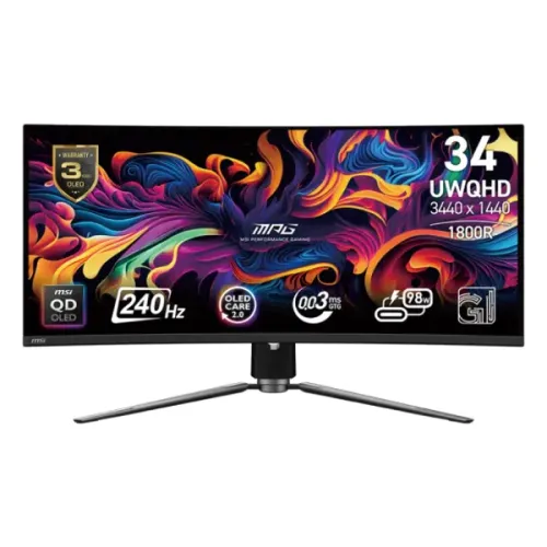 [0006612] MSI MPG 341CQPX QD-OLED 34" UWQHD 240Hz Curved Gaming Monitor