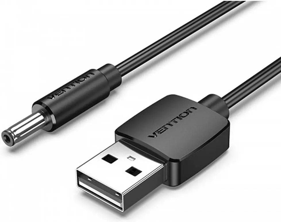  VENTION USB TO DC 3.5MM BARREL JACK POWER CABLE 1.5M WHITE (CEXWG)