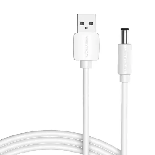[0000004] USB to DC 5.5mm Power Cable 1.5m Vention CEYWG (white)