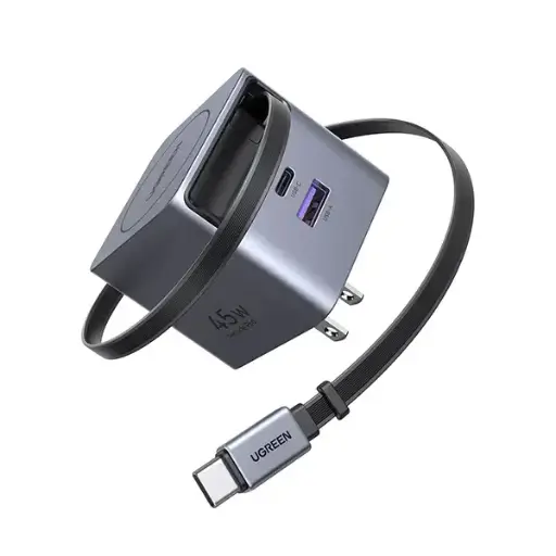 [0000030] UGREEN X614 (65821) 45W GaN Fast Charger with Retractable Cable 