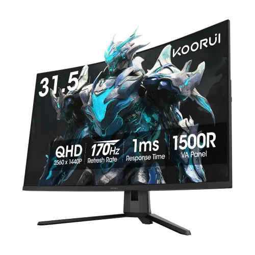 KOORUI G3221SC 31.5" 170Hz 2K QHD VA Curved Gaming Monitor 