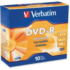 [0006621] VERBATEM DVD +R SLIM BOX (SINGLE)