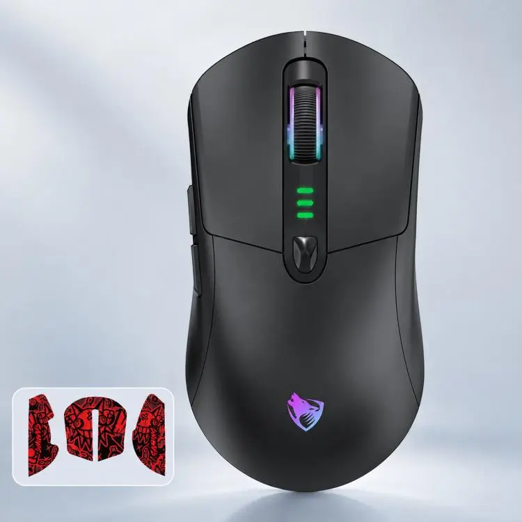 T-WOLF X5 Tri-Mode Wireless Gamer Mouse With RGB Backlit 