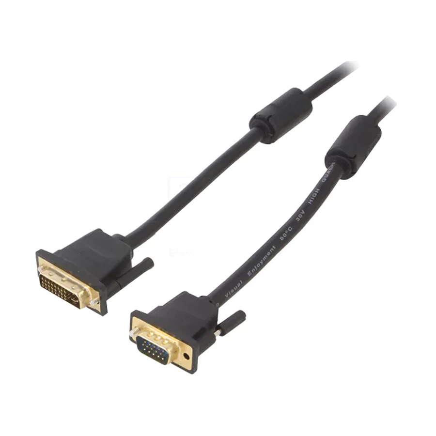 Vention EACBI DVI (24+5) Male to VGA Male, 3 Meter, Black Cable #EACBI (1080p)