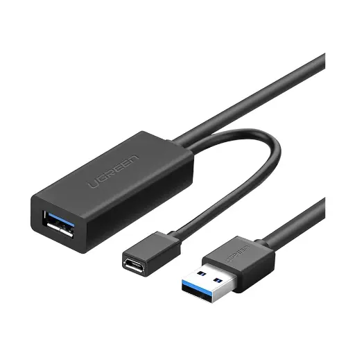 [0014223] UGREEN US175 (20827) USB Male to Female, 10 Meter, Black Extension Cable #20827 