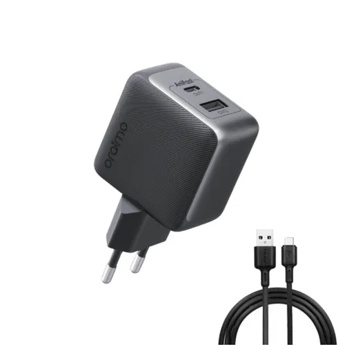 Oraimo PowerGaN 33 Pro 33W GaN Dual Port Charger With Type-C Cable #OCW-7331E+C54