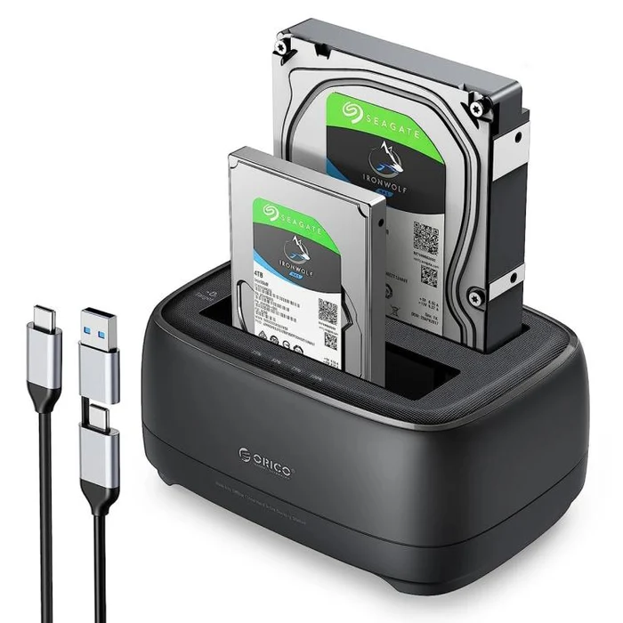 ORICO DD28C3-C 2.5 / 3.5 inch HDD / SSD Type-C to SATA 2 Bay Drive Docking Station