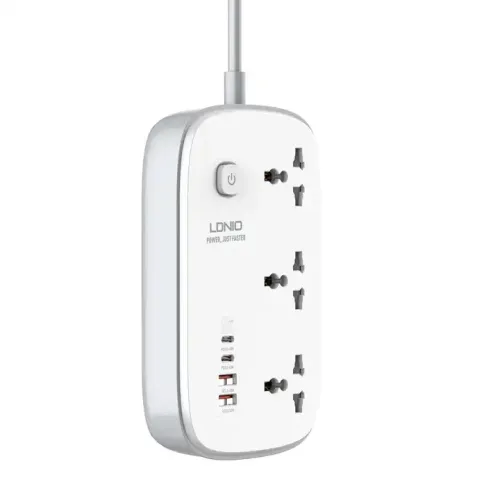 LDNIO SC3416 65W 3 Sockets Universal Power Strip