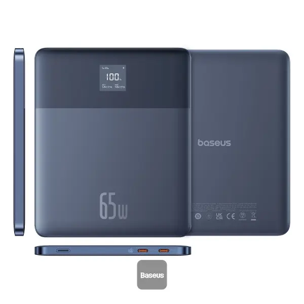 Baseus PPBLD2-65 Blade 2 12000mah Fast Charging Power Bank Mariana Blue (65W) 
