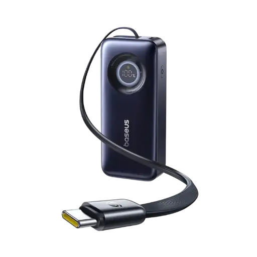 [0014528] Baseus EnerCore CR11 20000mAh 67W Fast Charging Power Bank with Retractable USB C Cable #PPNMS-2067C