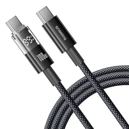 Baseus Display 2 Type-C to Type-C 100W Cable For Iphone 15 16 Samsung S25 S24 Pixel Macbook 2m P10382702121-01